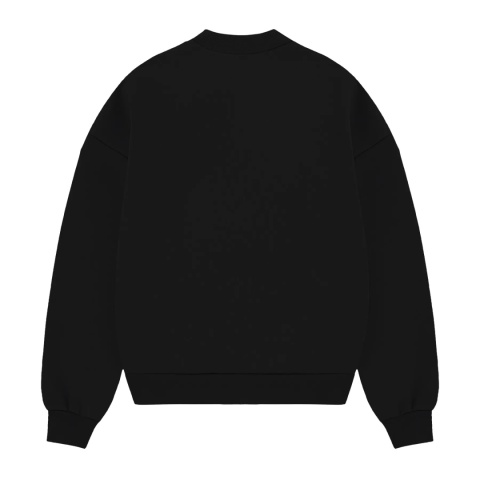 HEAVY BOXY CREWNECK - BLACK