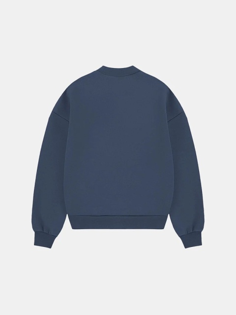 HEAVY BOXY CREWNECK - NAVY