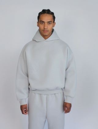 HEAVY BOXY HOODIE - ARCTIC GRAY