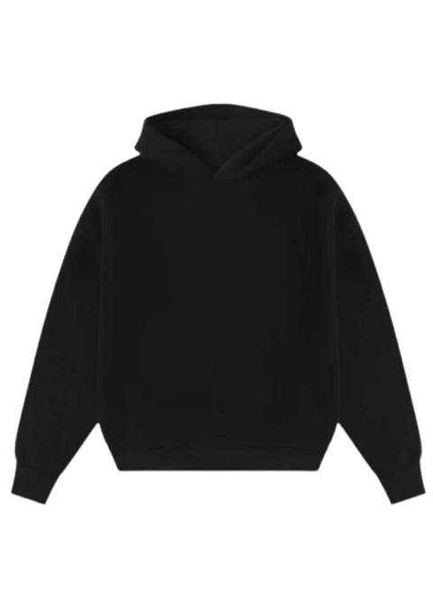 HEAVY BOXY HOODIE - BLACK