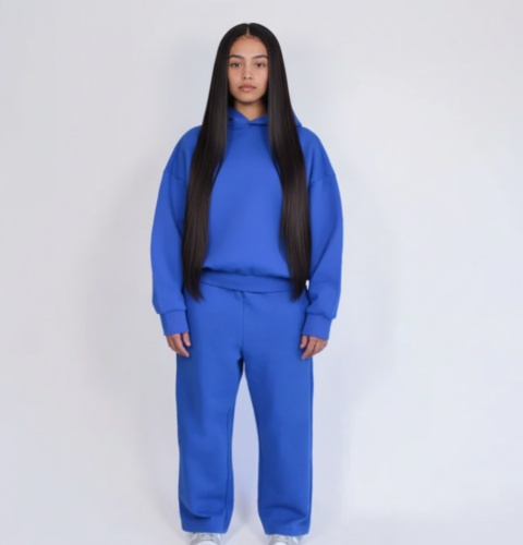 HEAVY BOXY HOODIE - BLUE