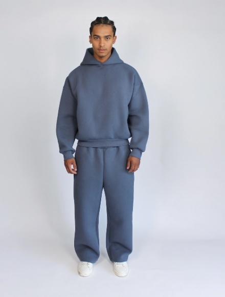 HEAVY BOXY HOODIE - DARK BLUE