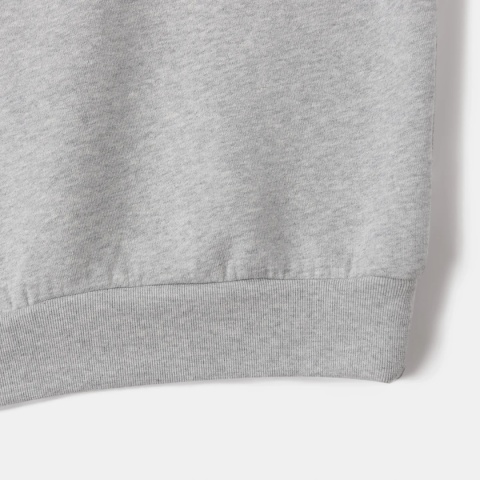 HEAVY BOXY HOODIE - FLOWER GRAY