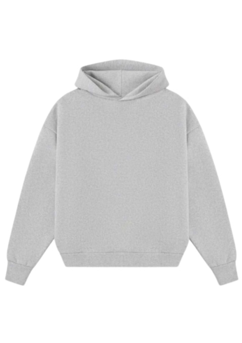 HEAVY BOXY HOODIE - FLOWER GRAY