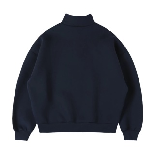 HEAVY BOXY QUARTER ZIP - NAVY
