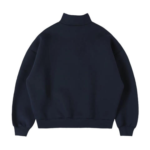 HEAVY BOXY QUARTER ZIP - NAVY
