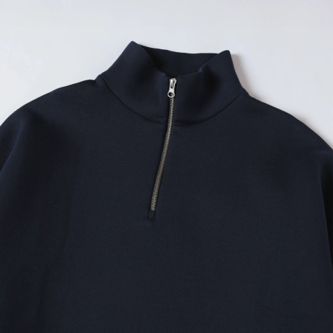HEAVY BOXY QUARTER ZIP - NAVY