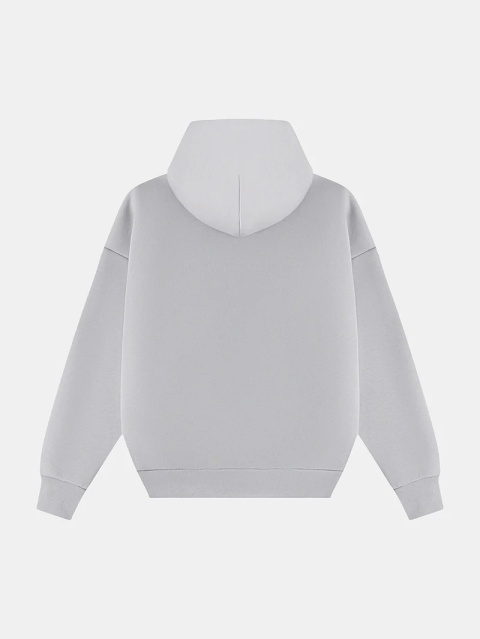 HEAVY BOXY ZIP-UP HOODIE - ARCTIC GRAY