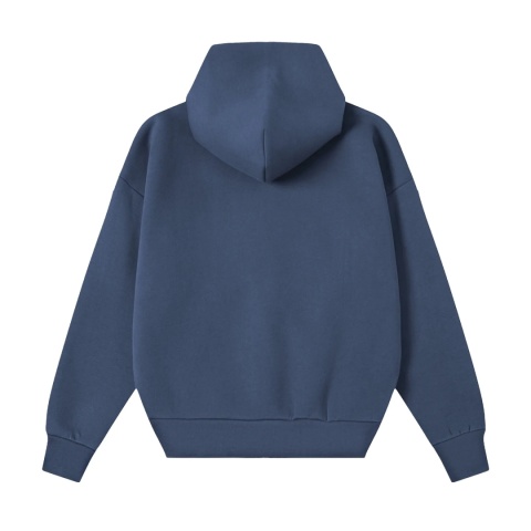 HEAVY BOXY ZIP-UP HOODIE - DARK BLUE
