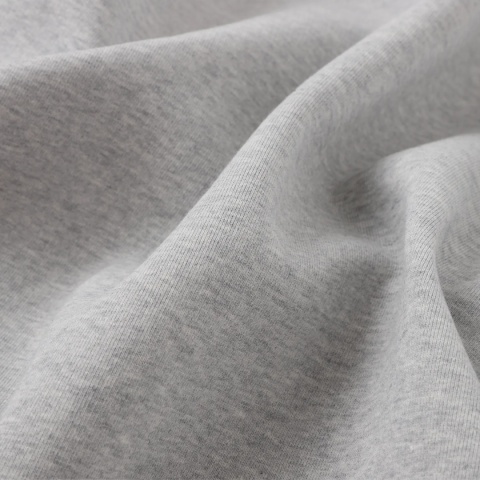 HEAVY BOXY ZIP-UP HOODIE - FLOWER GRAY