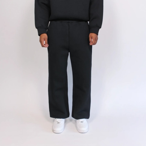 HEAVY LOOSE FIT PANTS - BLACK