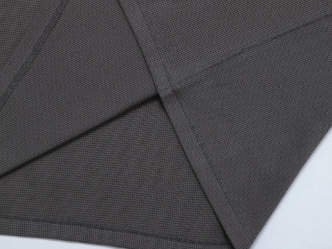 LONG SLEEVE WAFFLE WAVE - GRAY