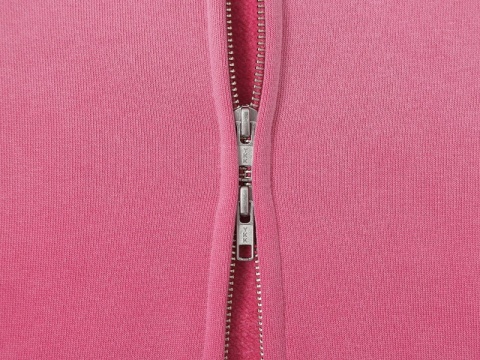 BOXY ZIP-UP HOODIE - WASHED PINK