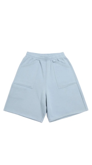 COZY BAGGY SHORTS - BABY BLUE