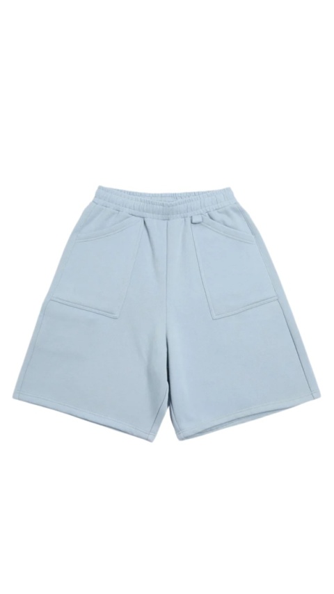 COZY BAGGY SHORTS - BABY BLUE
