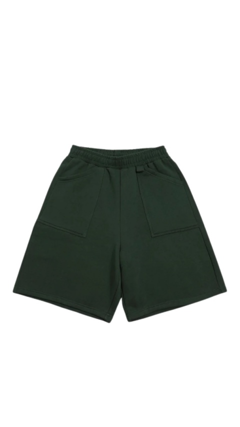 COZY BAGGY SHORTS - GREEN